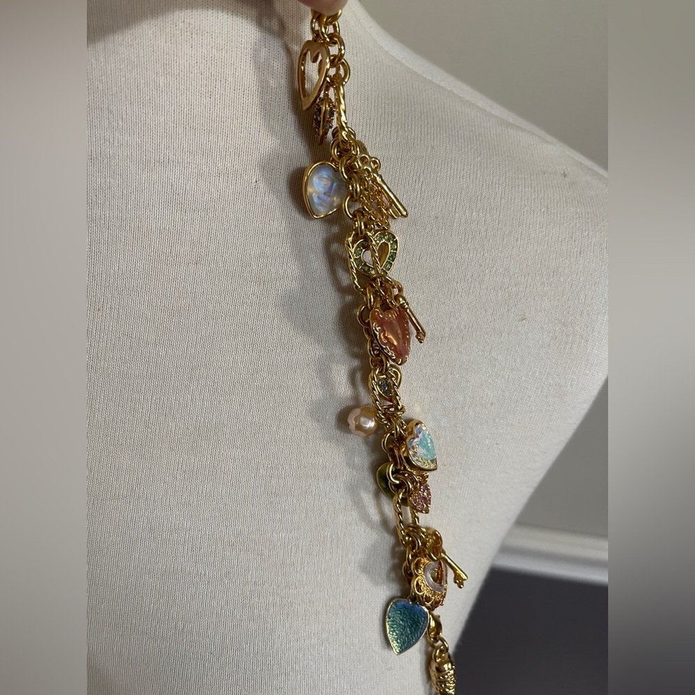 Kirks Folly Key to My Heart Gold Charm Bracelet - Picture 7 of 7